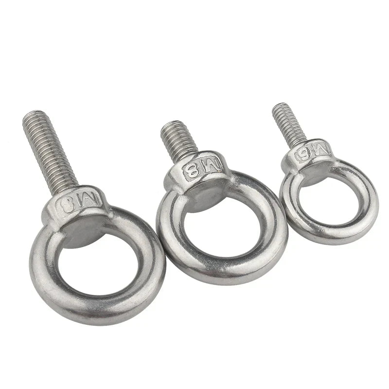 Stainless Steel Lifting Eye Nuts/ Screw Ring Eyebolt Ring Hooking Nut Screws Bolts - Image 4