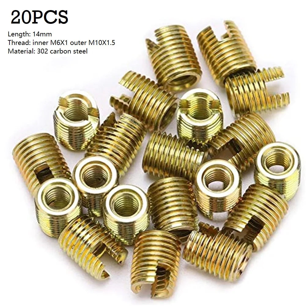 Threaded Inserts Reducer M8 Male To M6 Female Nut Adapter Inner And Outer Tooth Hollow Tube Coupler Fasteners 6MM - Image 7