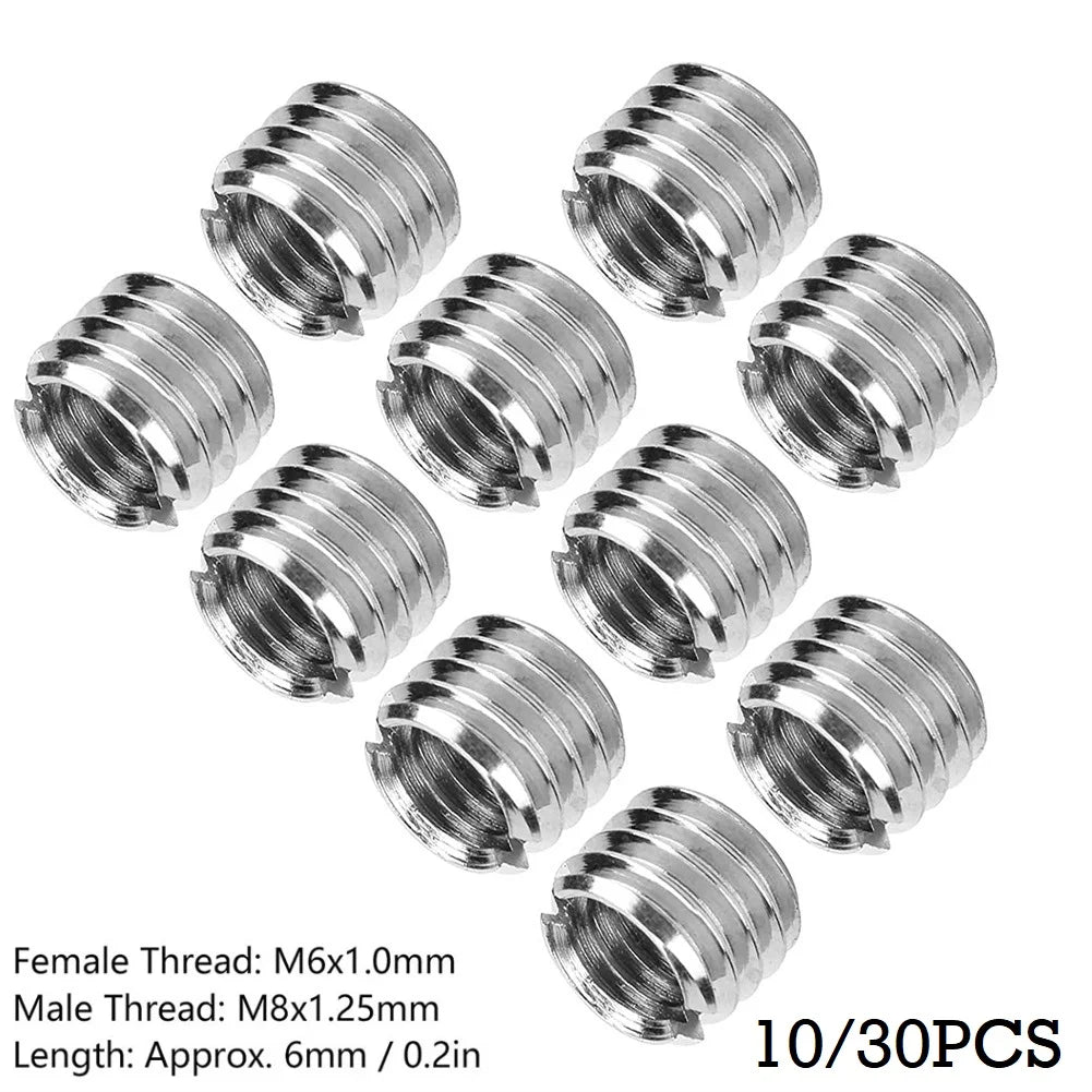 Threaded Inserts Reducer M8 Male To M6 Female Nut Adapter Inner And Outer Tooth Hollow Tube Coupler Fasteners 6MM - Image 2