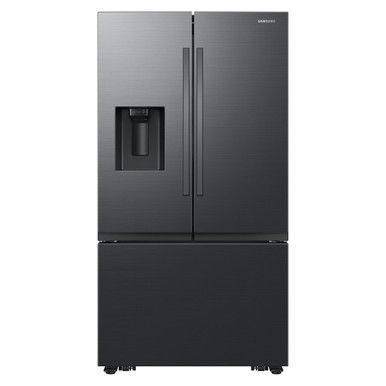 Samsung 31 Cu. Ft. Fingerprint Resistant Matte Black Steel Freestanding French Door Refrigerator