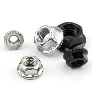 Hex Flange Nut  Stainless Steel/Carbon Steel Serrated Flange Lock Nut for Automobiles